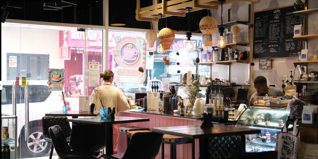 Our specialty coffee bar counter