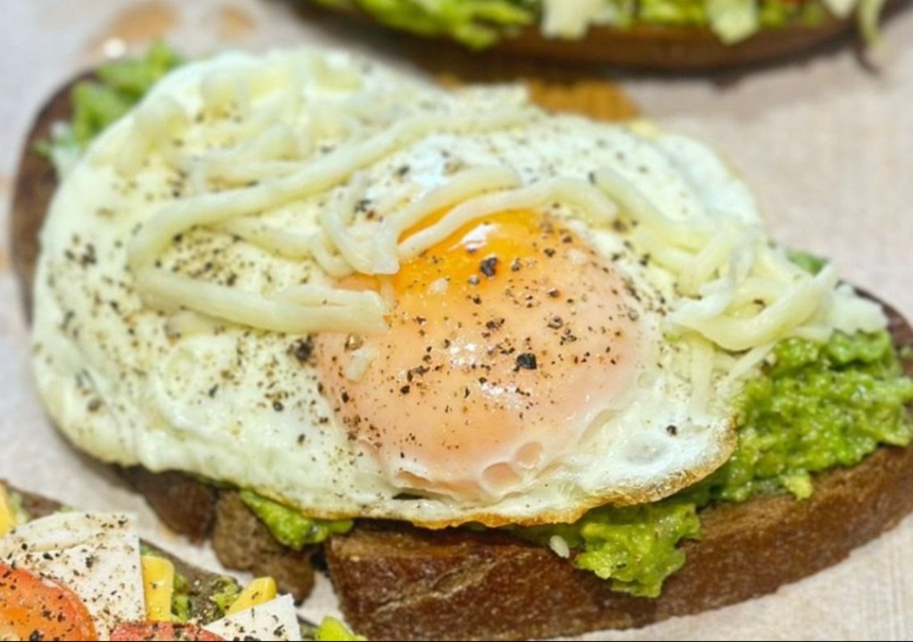 Fried egg on toast - breakfast classic