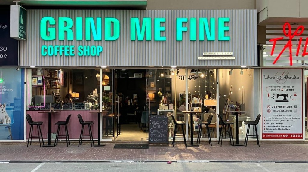 Grind Me Fine Coffee House - Al Barsha Dubai storefront